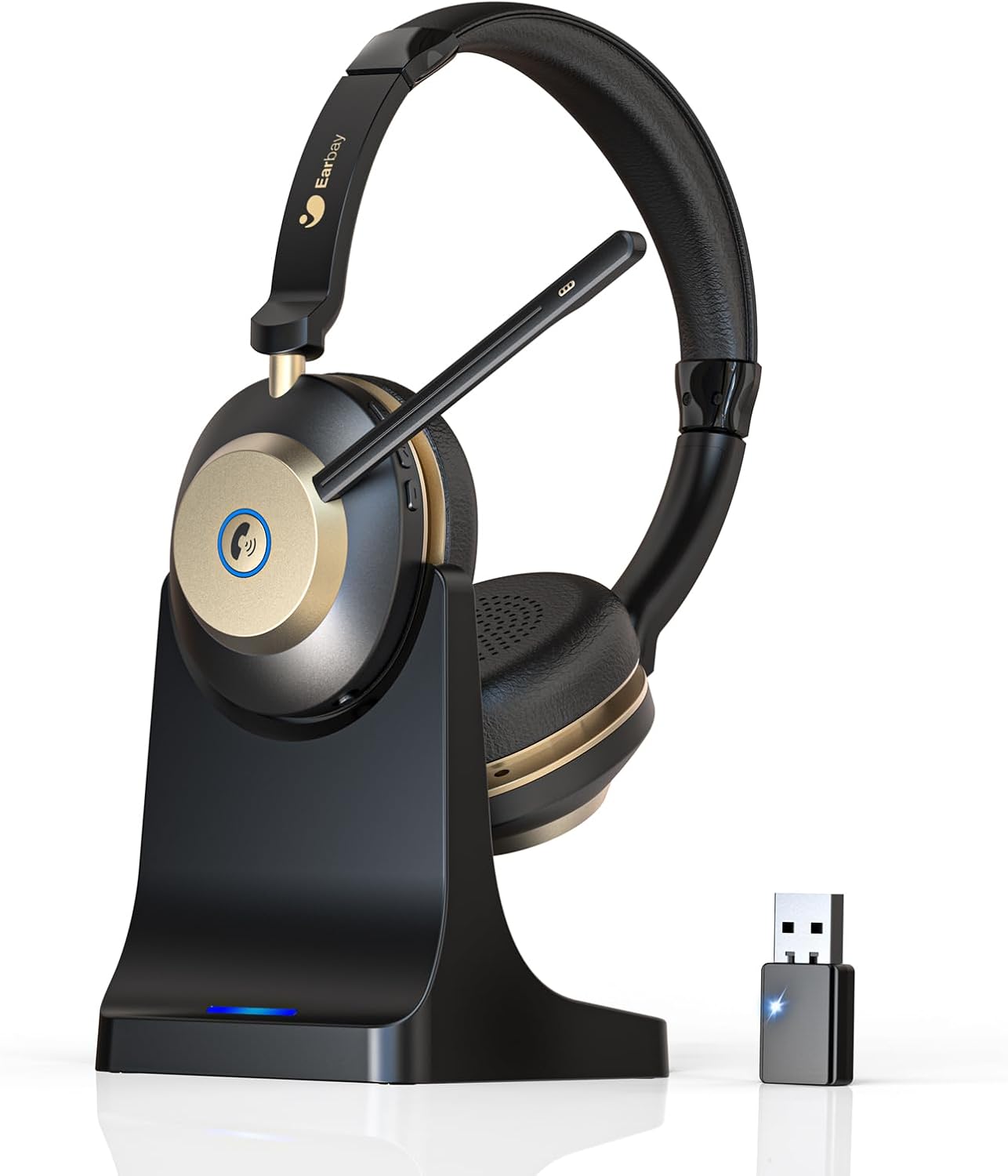 Earbay Headset mit Mikrofon Bluetooth inkl. USB-Dongle