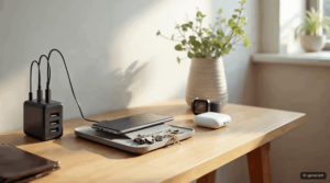 Ladegeräte, Handy und Schlüssel zuhause organisieren: Die besten einfachen Systeme