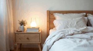 Nachttisch organisieren: weniger Unruhe, mehr Ordnung im Schlafzimmer