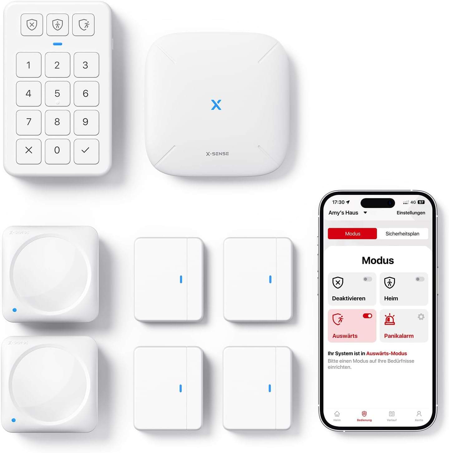 X-Sense AS08 Alarmsystem (8-teilig)