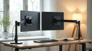 Zwei Monitore ergonomisch einrichten: So positionierst du Dual-Displays richtig