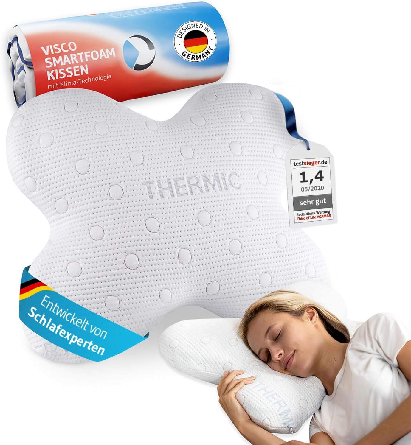 Sleeper Orthopädisches Visco-Nackenstützkissen